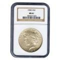Certified Peace Silver Dollar 1928-S MS61 NGC
