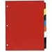 SPR01809 - Non-Insertable Poly Indexes,3-HP,5-Tab,11x8-1/2,Multicolor