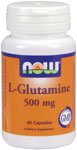 L-Glutamine by NOW Foods - (500mg - 60 Capsules)