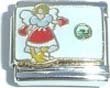 Clearly Charming August Peridot Angel Birthstone Italian Charm