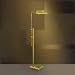 Adjustable Antique Brass Pharmacy Floor Lamp Image