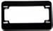 Black Blank Motorcycle License Plate Frame