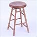 Hardwood Series SC 24 High Oak Round Saddle Seat Commercial Grade Counter Stool