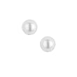 4mm White Faux Pearl Blomdahl Titanium Earrings