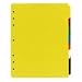 Avery Plastic Index Tab Dividers with White Self-Stick Lables, 8-Tab, Letter Size, Assorted, White, 8 per Set (23084 )