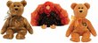 Ty Thanksgiving 2007 Beanie Baby Set of 3 Beanies (Leftovers, Harvester & Gratefully)