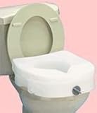 E-Z Lock Raised Toilet Seat W/O Handles - Carex