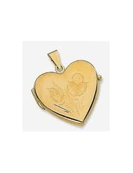 28mm 14k Fancy Heart Locket