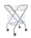 11WUQl tu3L. SL75  White Metal & Natural Wood Kitchen Server Cart Utility w/Basket and Casters