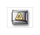 Letter Delta No Color Classic Gold, Italian Charm by Nomination Charms