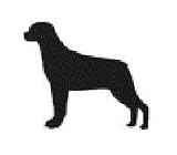 Rottweiler Leash Hook (Approx. 9.5' x 6.5')