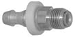 210 Push-On: 1/4" Hose Barb x 5/16" Male (SAE) Inverted Flare, Swivel, Push-On Fitting, Brass