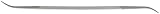 Nicholson Riffler File, Swiss Pattern, Double Cut, Round, #0 Coarseness, 6-1/2