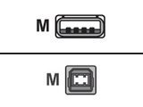 6' USB-A TO USB-B CABLE