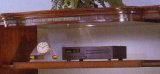 Light Bridge and Shelf With Brown/Tan Finish