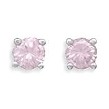 11WXrpsY1ZL. SL160  Rhodium Plated Sterling Silver October Birthstone Stud Earrings