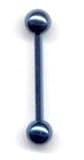 Titanium Light Blue Barbell 14 gauge by 5/8