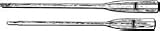 FEATHER BRAND VARNISHED OARS BY CAVINESS WITH RED CAVINESS POWER GRIPSize: 5 ft