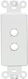 DECORA TYPE INSERT TWO HOLE WHITE