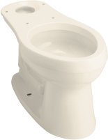 Buy KOHLER Cimarron Comfort Height Elongated Toilet Bowl, without Seat, Almond #K-4286-47