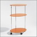 Euro Style Veronica Monitor Cart; Black/Chrome