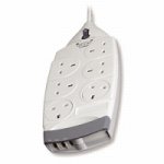 105792: Belkin 6-Outlet SurgeMaster Superior Series with Telephone Protection (F9S620uk4M)