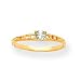 14k 3mm Aquamarine Birthstone Childrens Ring - Size 3