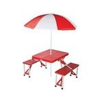 Picnic Plus Folding Picnic Table with Umbrella