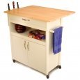 Catskill Craftsmen White Base Natural Top & Drop Leaf - Import by Catskill Craftsmen