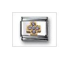 Cross Baby Blue Classic CZ, Italian Charm by Nomination Charms