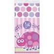 First Birthday Girl LadyBug Plastic Table Cover 54