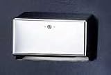 Mini Combination Hand Towel Cabinet, Chrome Finish, 11-1/8w x 3-7/8d x 7-7/8h - Sold as 1 Each