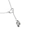 Ballet Slippers - Silver Heart Lariat Charm Necklace [Jewelry]