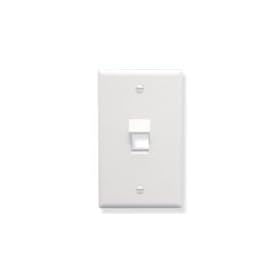 Angled Single Gang Faceplate 1 port-ICC-IC107DA1WH - New