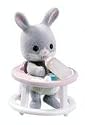 Calico Critters Mini Carry Case Critters Assortment - 1 of 4 (Bunny in Walker or Bunny in Bassinet or Squirrel in Swing or Cat on See Saw) Critter shipped may varry from critter pictured.