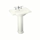 IMAGE OF Kohler K-2294-8 Devonshire Pedestal Lavatory, White