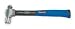 Westward 2DBR4 Ball Pein Hammer, 24 Oz, Fiberglass Handle