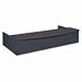 Transaction Counter for Bow Front Desk, 72w x 36d x 14-1/4h, Mahogany