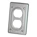 Appleton FSK-1DR-C Duplex Receptacle Cover, 1-Gang, Malleable Iron