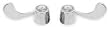 Industrial Grade 1WXU1 Metal Handle Kit , 2 Handles, Chrome