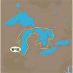 C-MAP NT NA-C102 - Michigan, Huron, No. Channel & Georgian Bay - C-Card