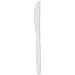 Dixie KM217 Medium Weight Polystyrene Knife, 7" Length, White (Case of 1,000)