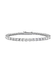 Diamond Tennis Bracelet : 18K White Gold - 5.00 CT Diamonds