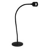 Brandt Desktop Low Voltage Lamp with Polyamide Shade, 20W, 10° Spot Halogen Bulb