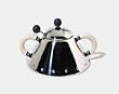 Alessi Sugar Bowl & Spoon, White Ivory, (9097 WI)