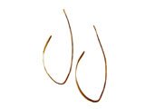 14k Gold Wishbone Earrings