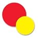 Red Yellow Dots Non Slip Bathtub Appliques