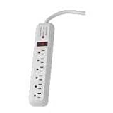 CCS25103 6-Outlet Strip Surge Protectors, 15 Heavy-duty Cord