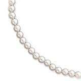14k 6.5-7mm White Akoya SW Cultured Pearl Necklace - 24 Inch