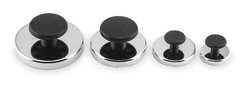 Industrial Grade 3DXW9 Holding Magnet, Round, 95 Lb, 3.2 In